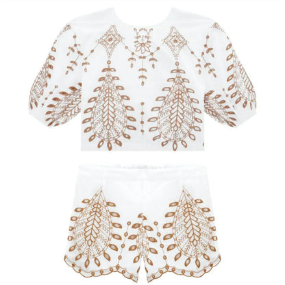 Milon - Girl's Boho Chic Embroidered Set - Rack Hunt