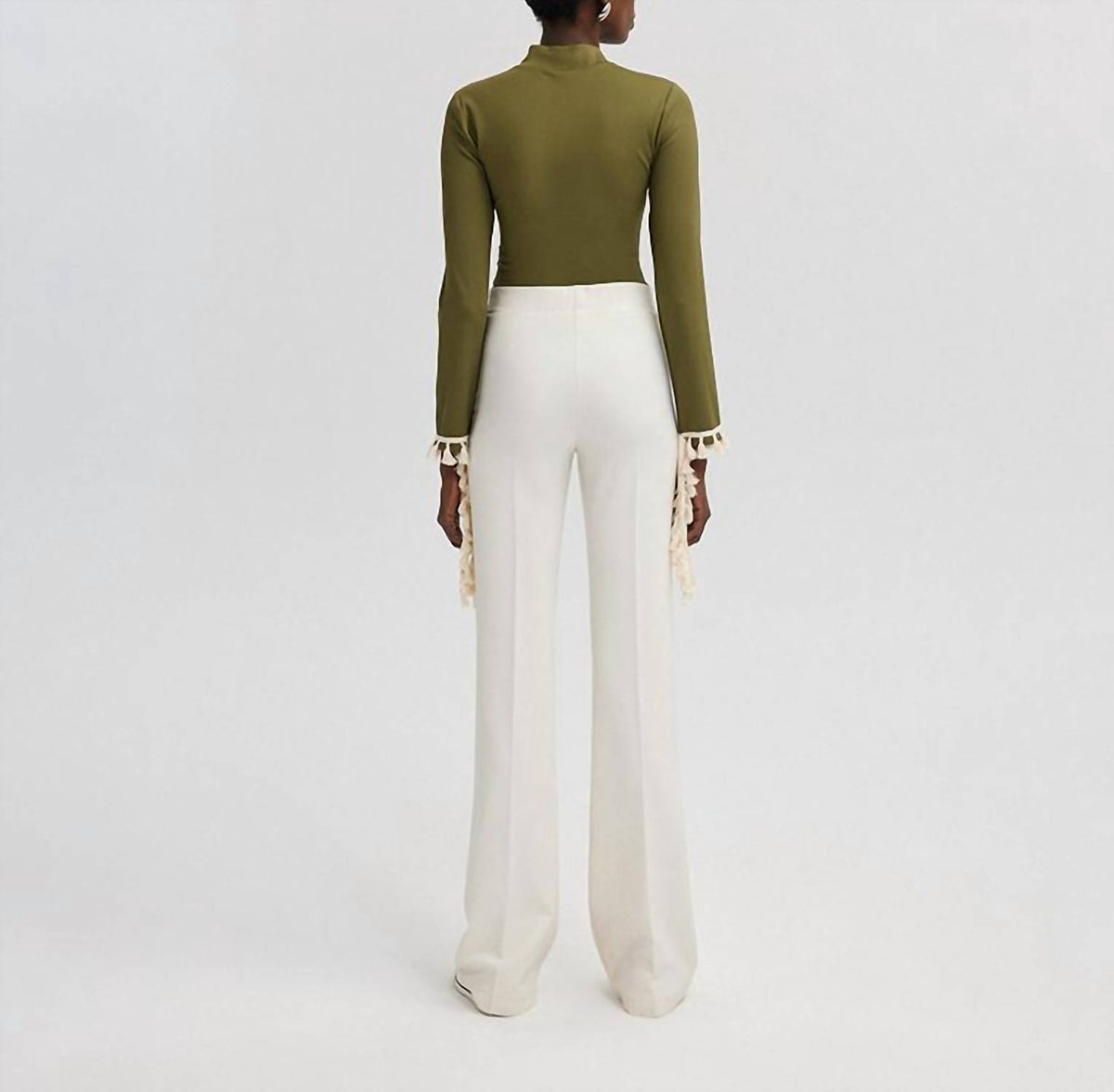 Tassel Detailed Knit Bodysuit