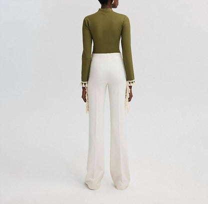 Tassel Detailed Knit Bodysuit