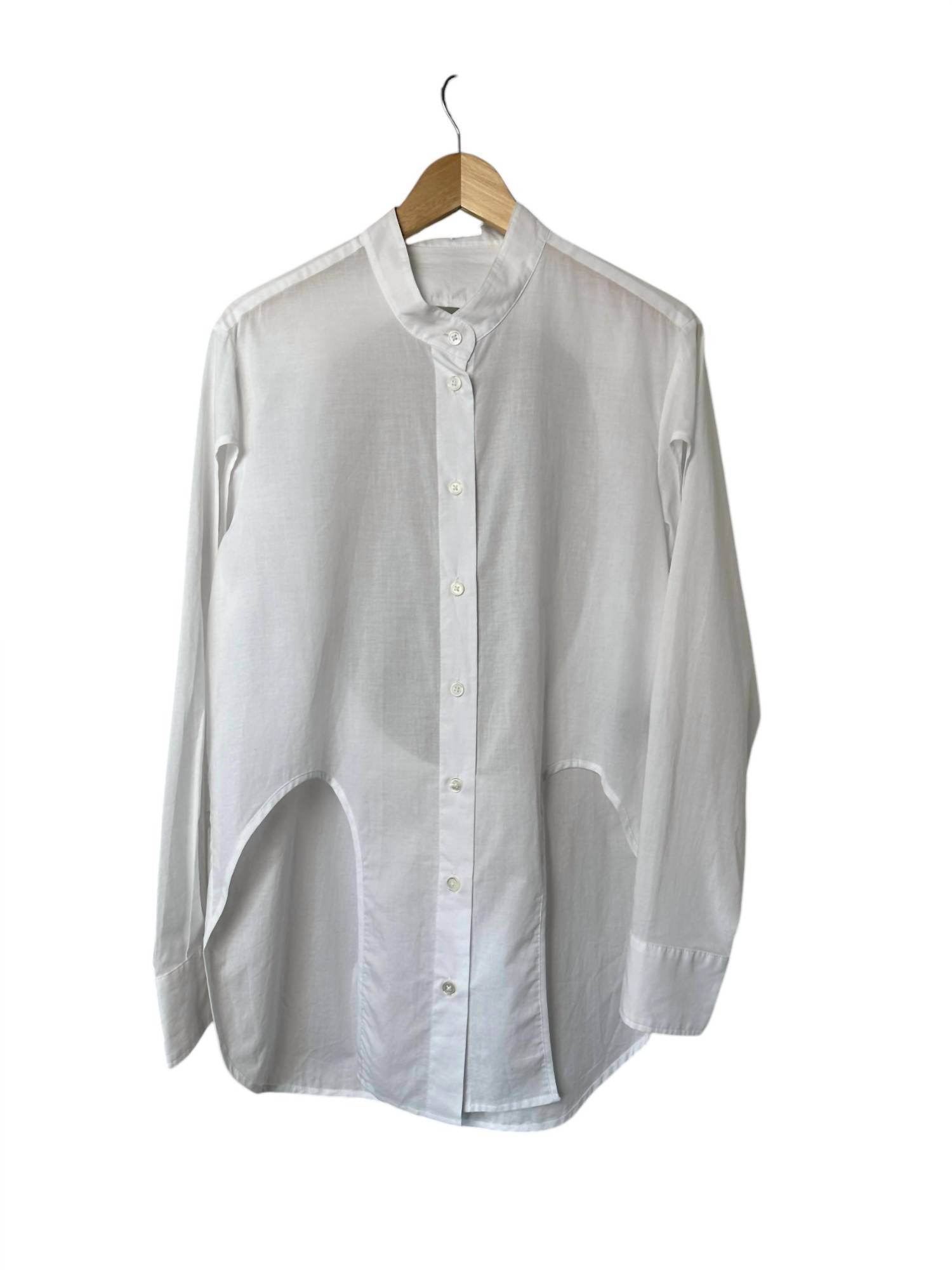 Ann Demeulemeester - WOMEN'S BACKLESS BUTTON UP BLOUSE - Rack Hunt