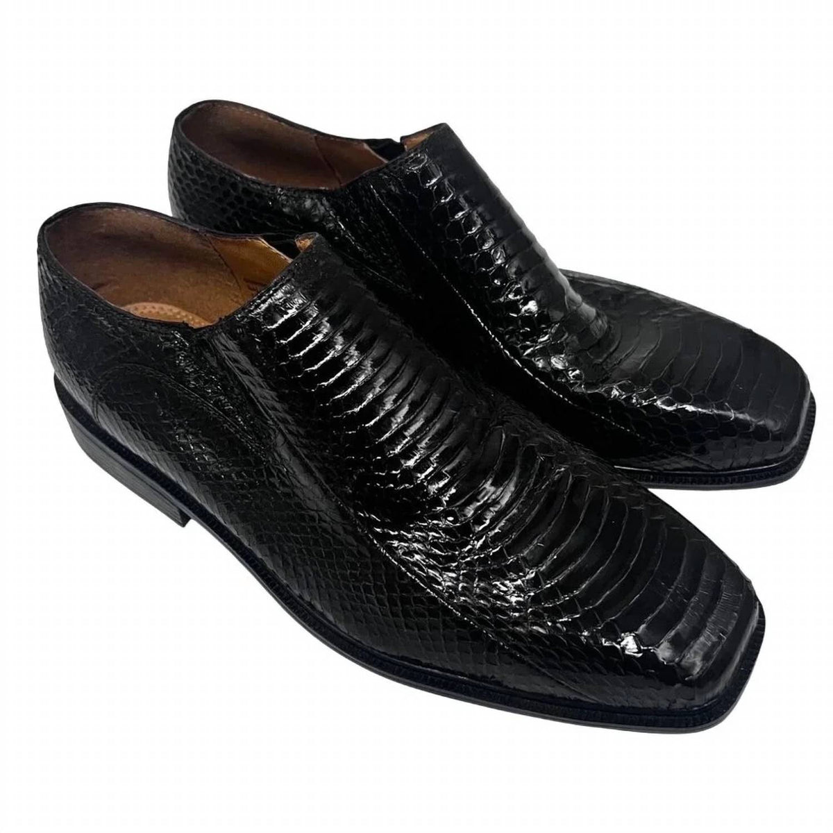 Men's Snakeskin Leather Loafers