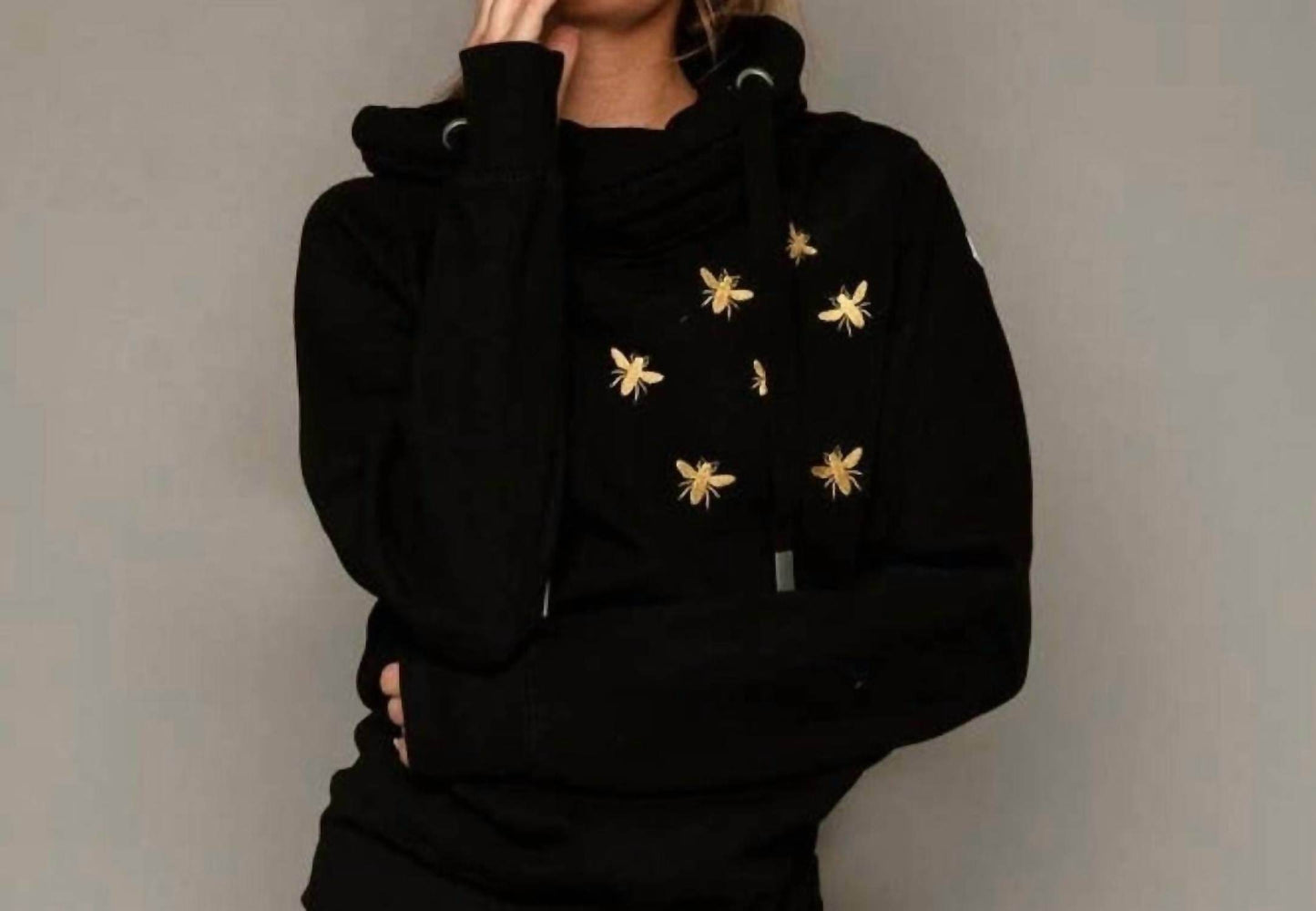 James Steward - Embroidered Bee Luxe Hoodie - Rack Hunt -