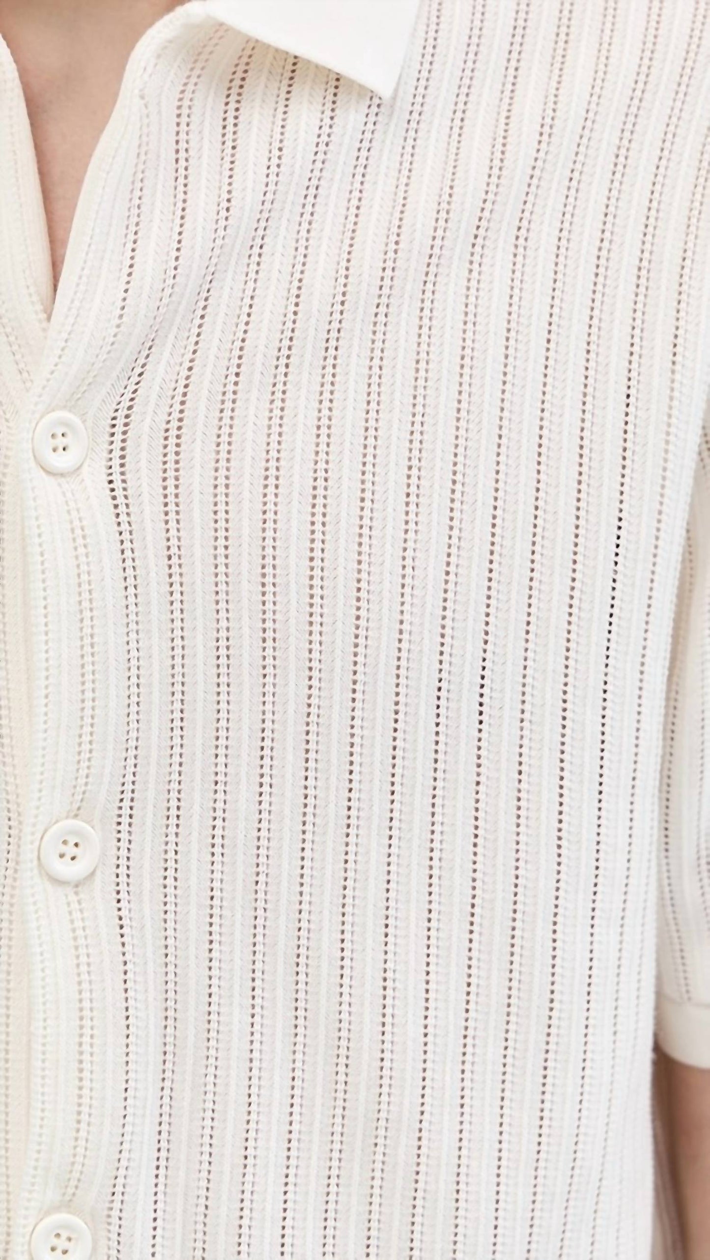 Knit Button Down Polo