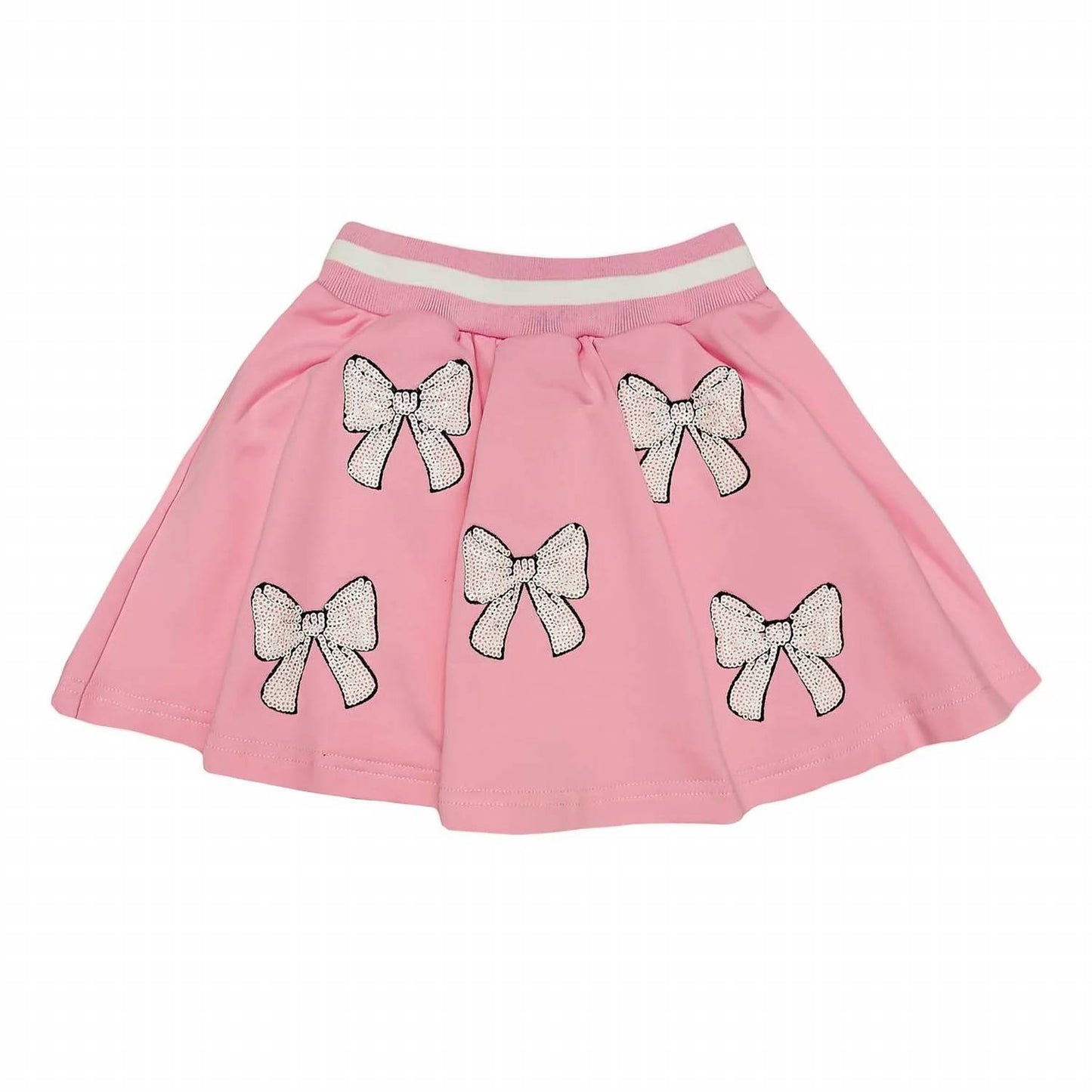 Girls Bows Sweashirt & Skort Set