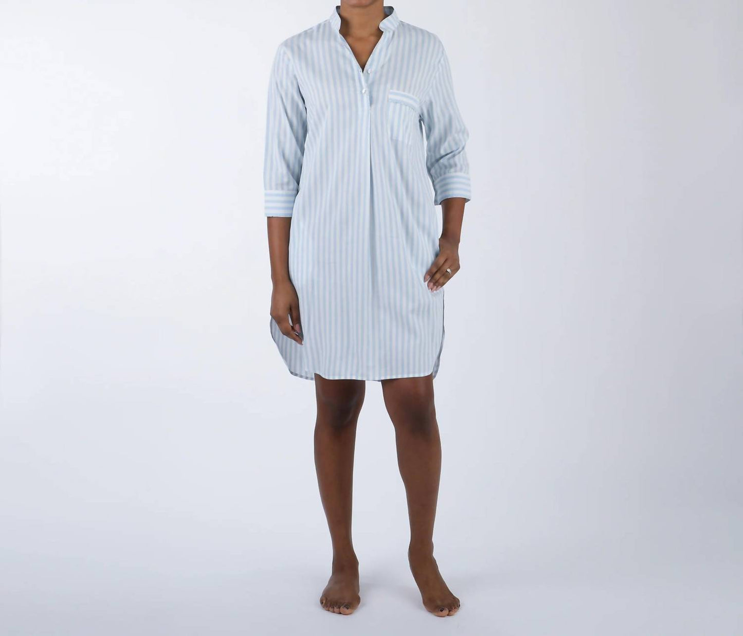Classic Cotton Striped Nightshirt