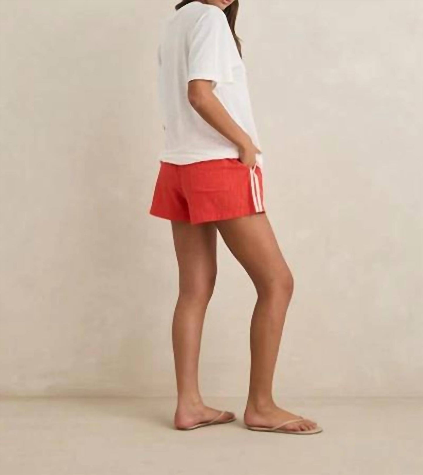 Drawstring Side Stripes Shorts