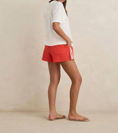 Drawstring Side Stripes Shorts