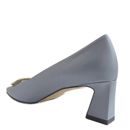 Women's Leather Square Toe Pump