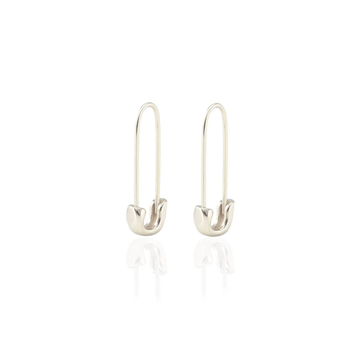 Women's Safety Pin Hoop Earrings