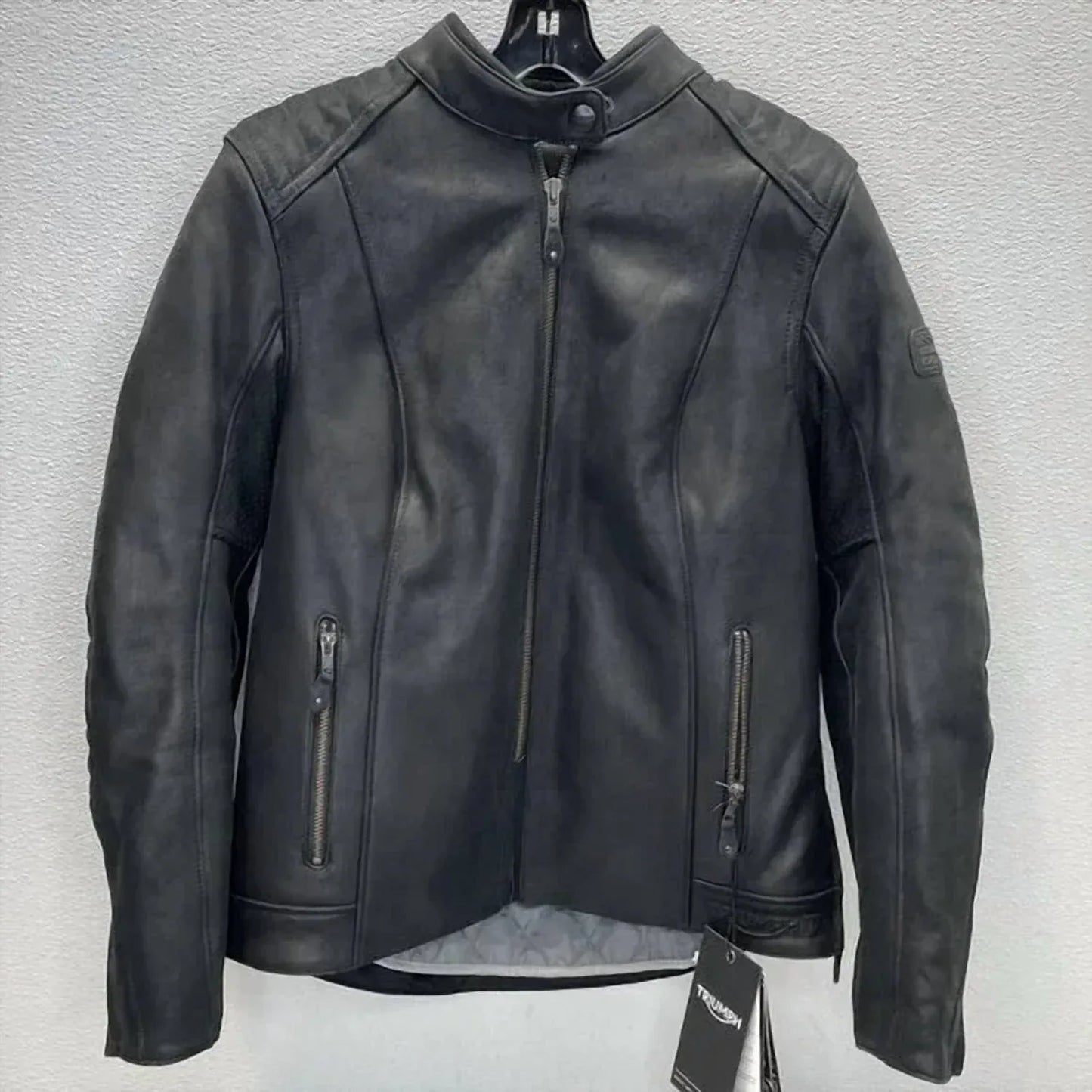 Triumph - Women’s Roxbury Leather Motorcycle Jacket - Rack Hunt