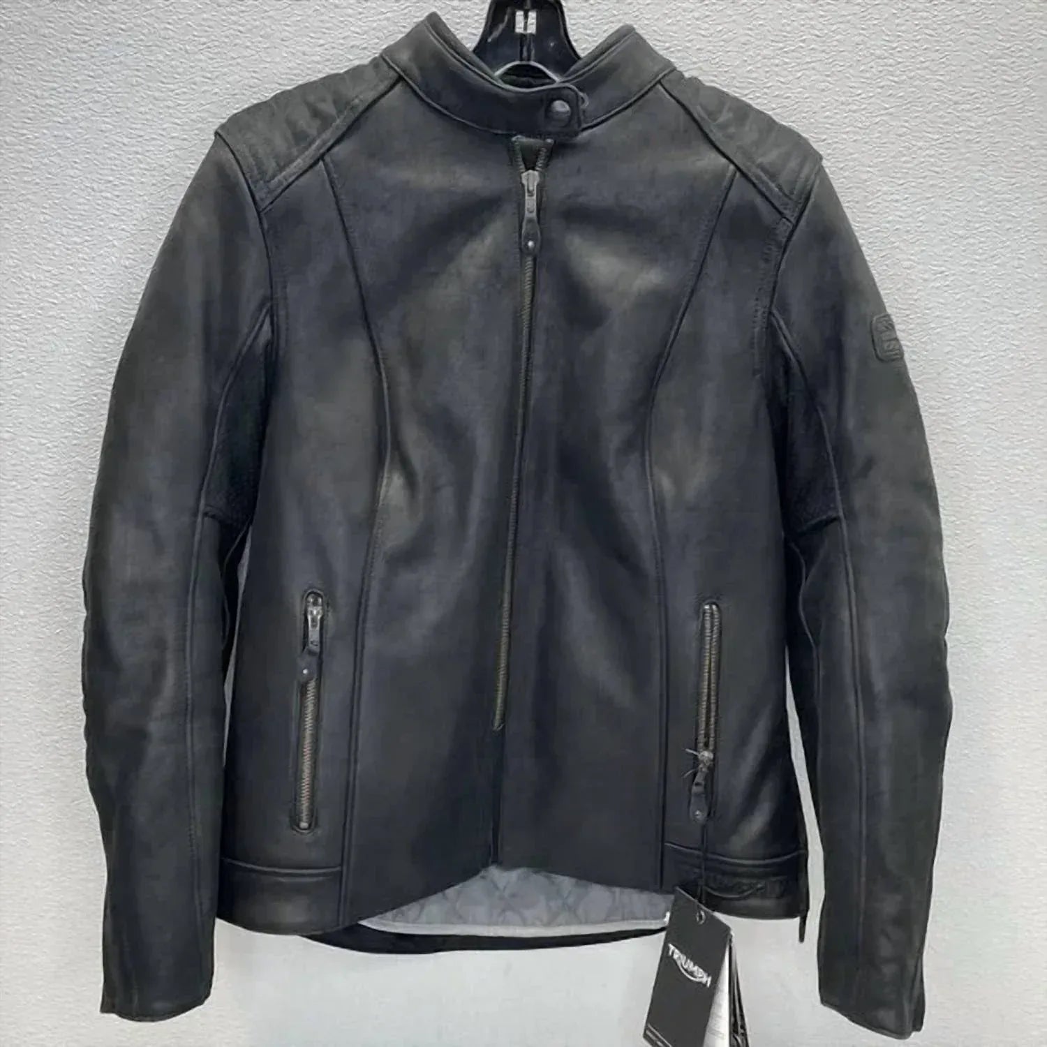 Triumph - Women’s Roxbury Leather Motorcycle Jacket - Rack Hunt