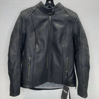 Triumph - Women’s Roxbury Leather Motorcycle Jacket - Rack Hunt