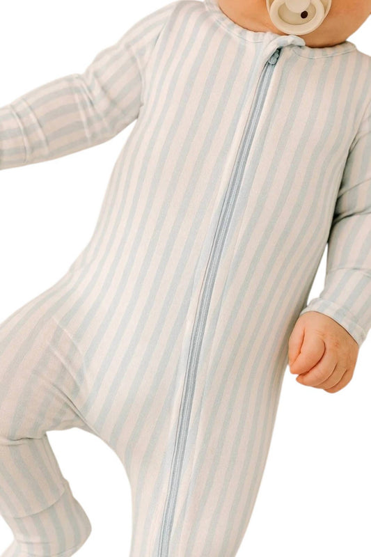Kids Striped 2-way Zip Romper