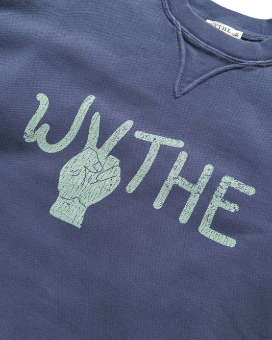 Men's Crewneck Peace Print Sweatshirt