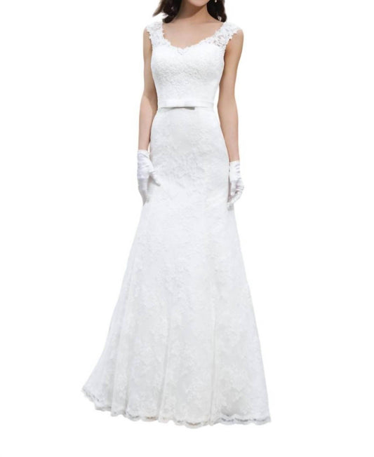 Justin Alexander - Venice Lace Fit And Flare Dress - Rack Hunt -