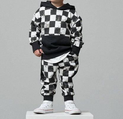 Kid's Checkered Sweatpants