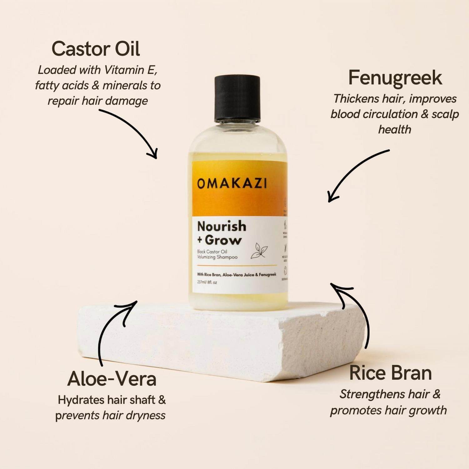 Omakazi Beauty - Volumizing Shampoo & Conditioner Set - Rack Hunt