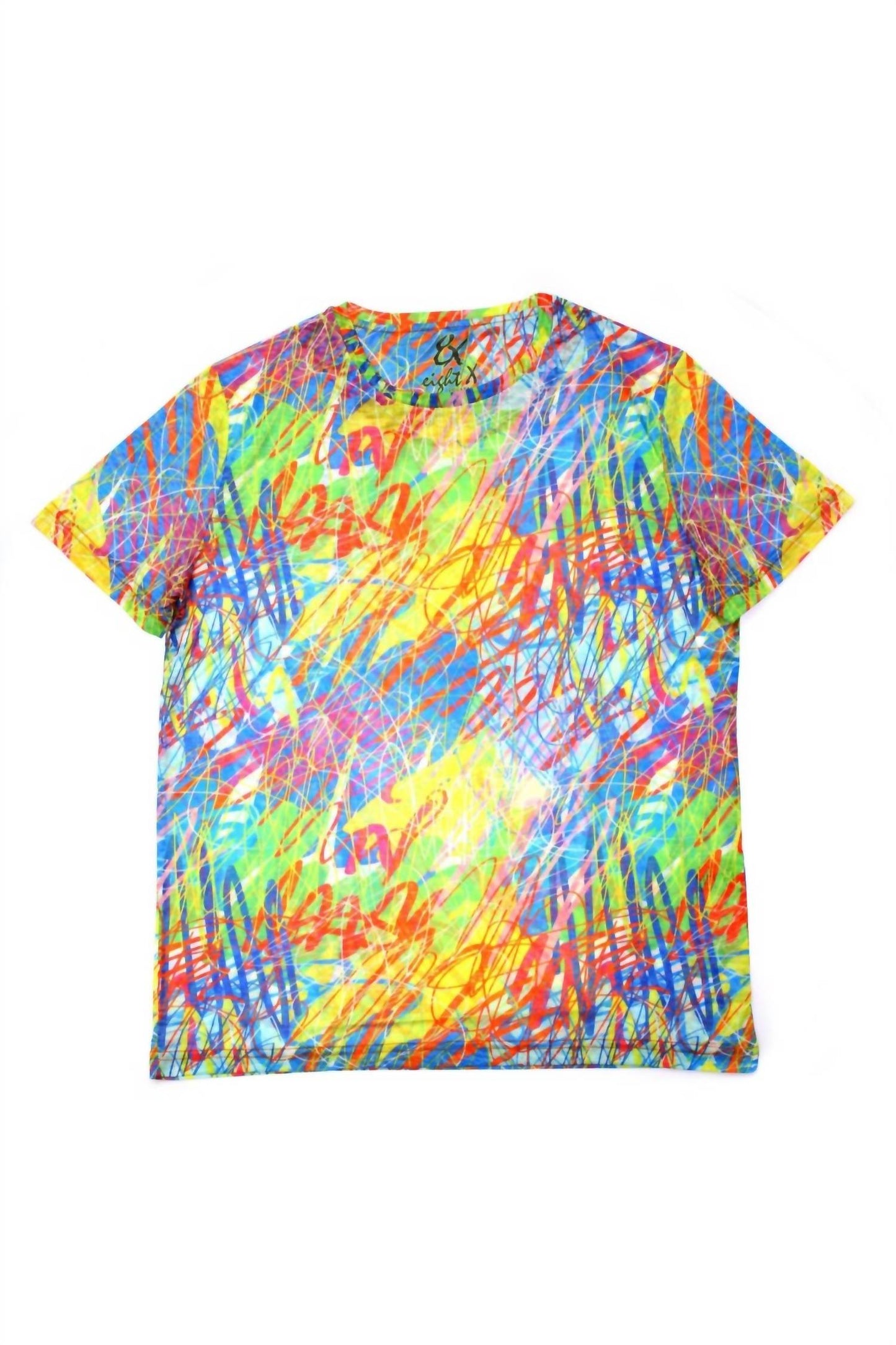 Bright Colors Print T-shirt