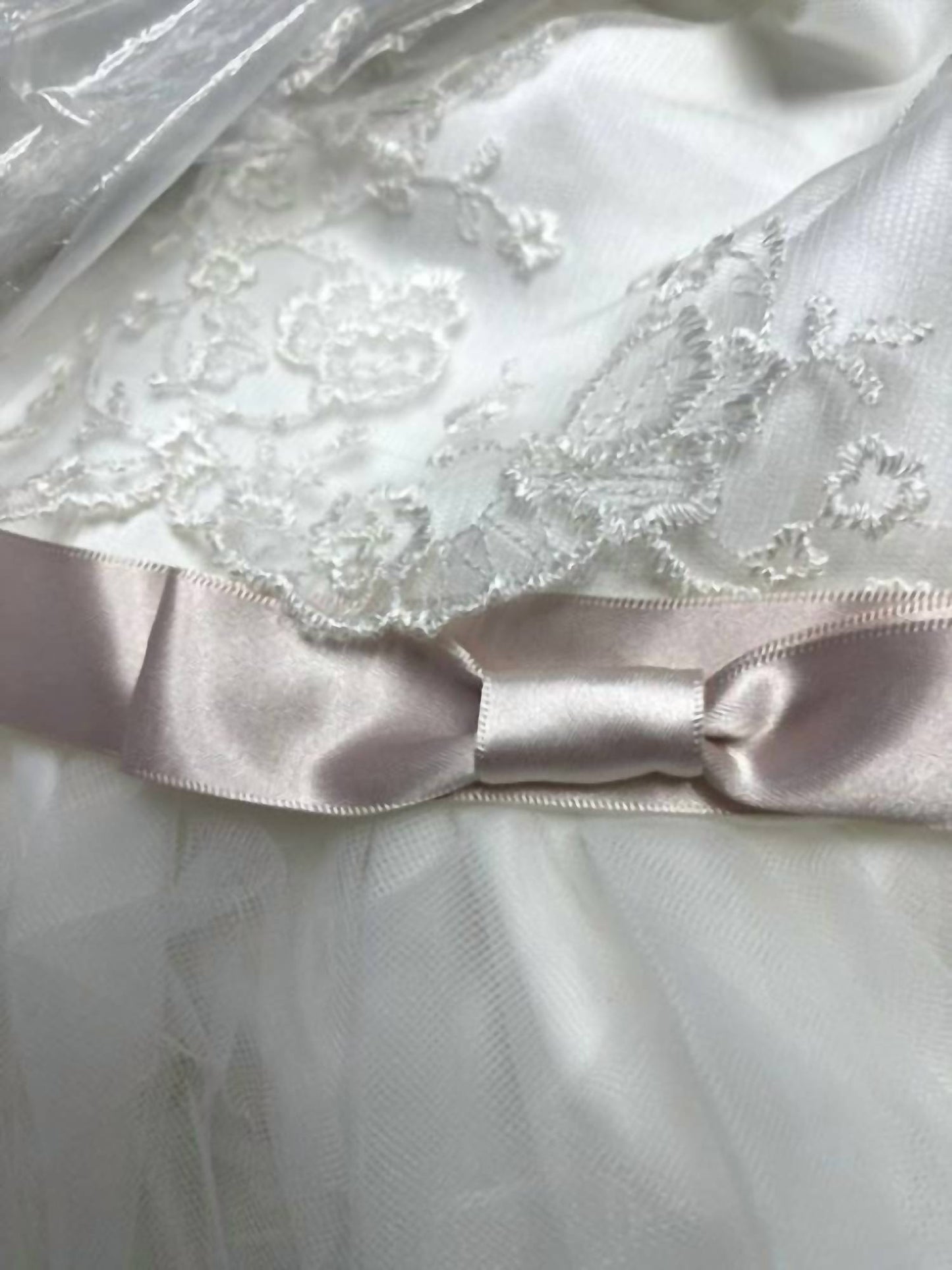 Petal Embroidered Layer Tulle Fancy Dress
