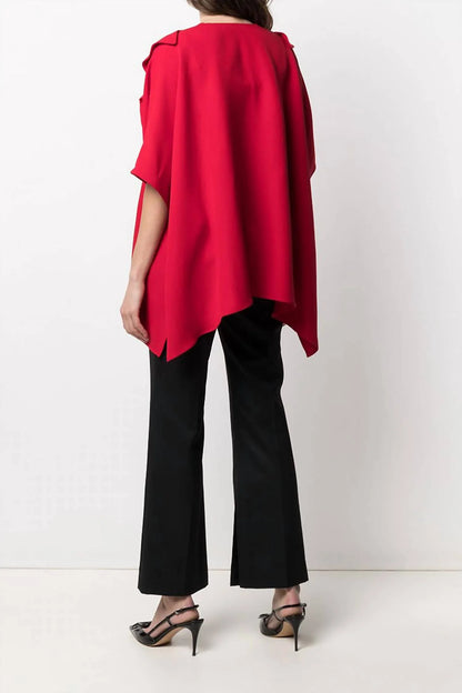 Valentino - Draped Ruffle Blouse - side view - Rack Hunt