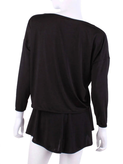 Love Love Tennis - Women's Long Sleeve Boat Neck Top - Rack Hunt