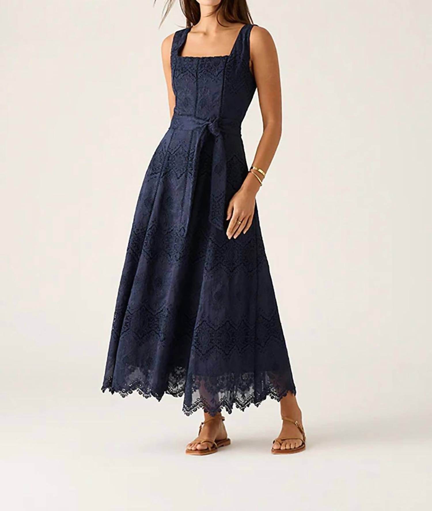 Mos the Label - Mariana Embroidery Midi Dress - Rack Hunt -