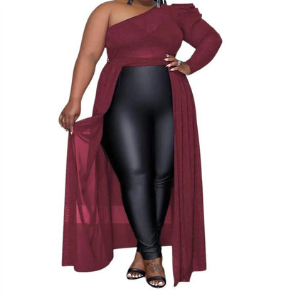 Black Pearl Clothing - One Shoulder Tunic Blouse - Rack Hunt