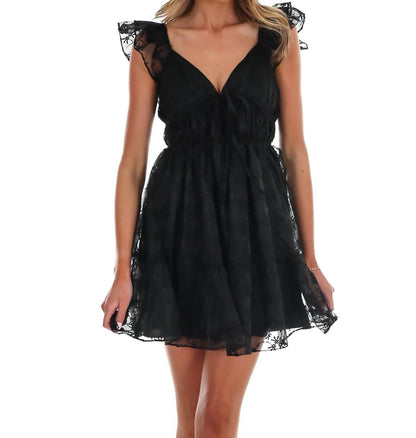 Women's Call Me Lovely Flutter Mini Dress