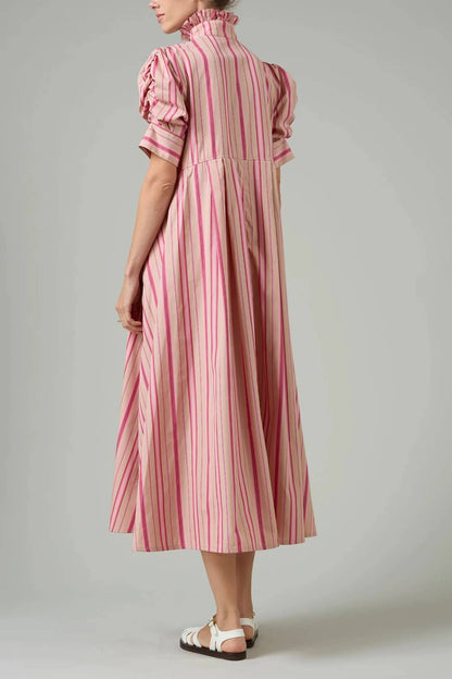 Venetia Stripe Short Sleeve Dress