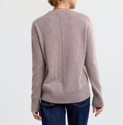 Cashmere Forward Seam V-neck Sweater