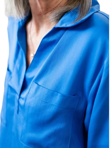 Collared Popover Blouse