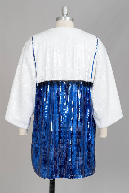 Women's Luxe Glow Allover Sequin Tunic Top
