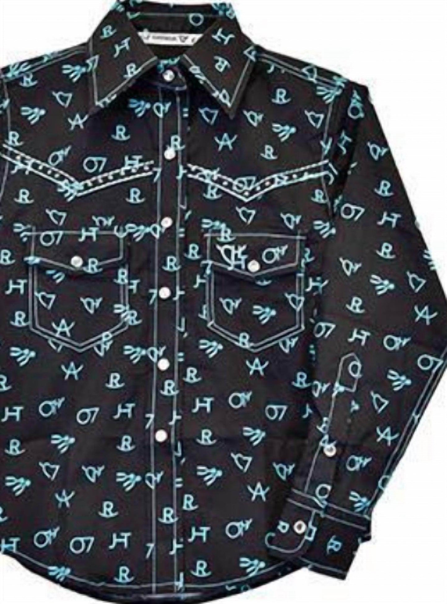 Cowboy Hardware - Boy's Branding Irons Long Sleeve Print - Rack Hunt -