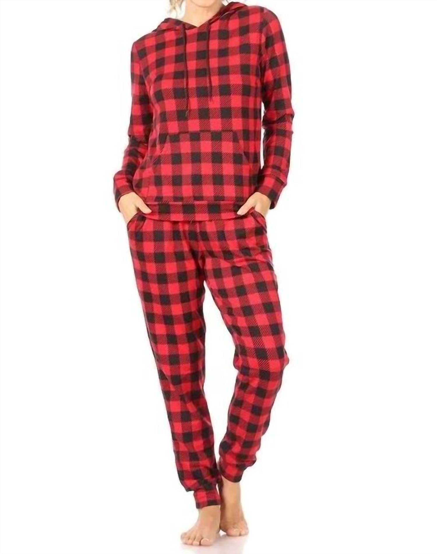 SHOSHO - HOODED LOUNGE SET PAJAMAS - Rack Hunt -