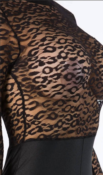 Lace Top Catsuit