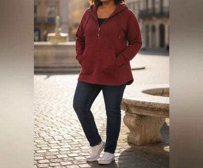 Women's Quilted Hoodie