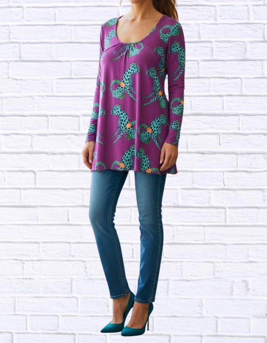 Diva USA - Sibella Pleated Front Long Sleeve Blouse - Rack Hunt -