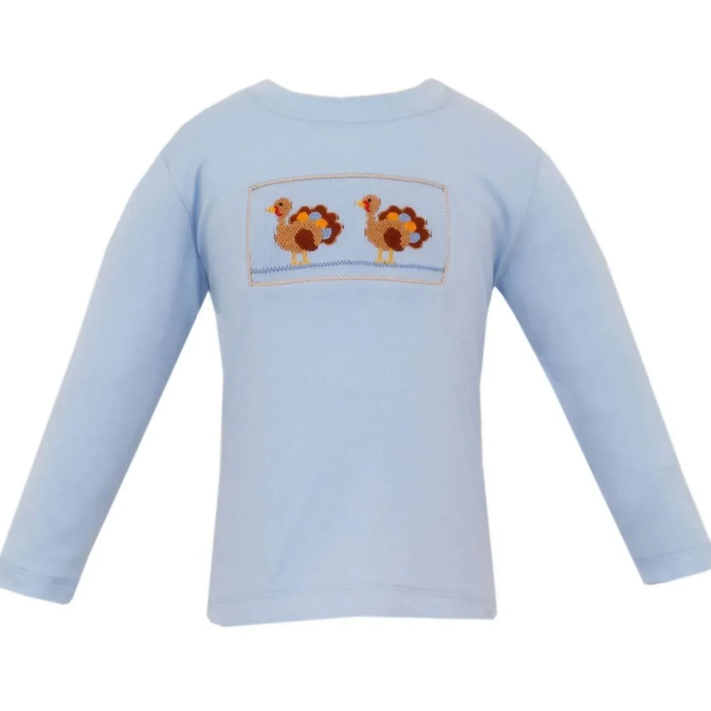 Anavini - Girl's Turkey Smocked Long Sleeve Knit Shirt - Rack Hunt