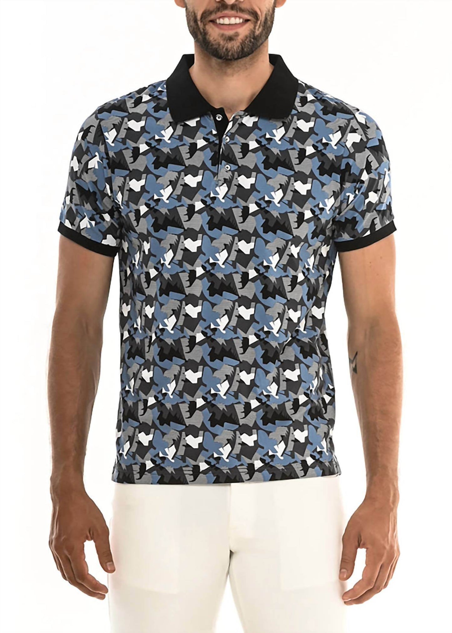 Postmarc - Geo Camo Polo Shirt - Rack Hunt