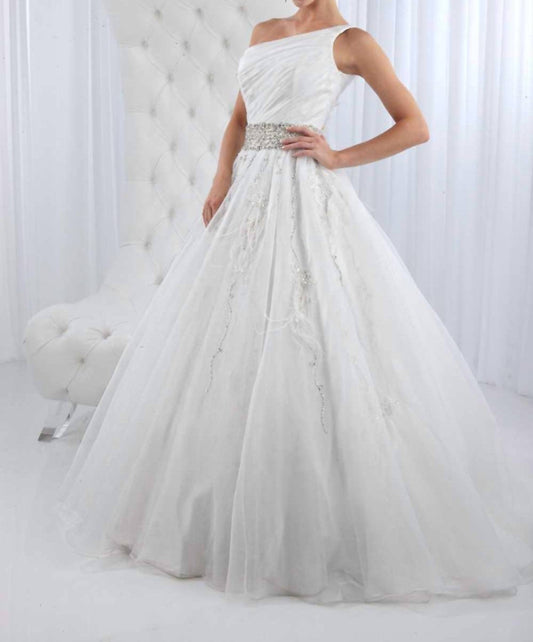 One-shoulder Wedding Ball Gown