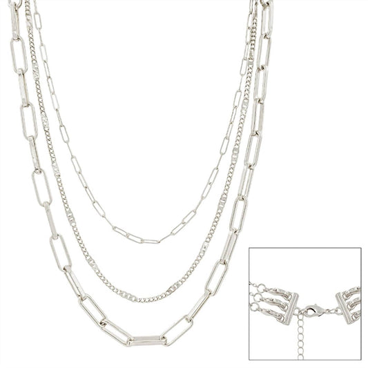 Women's Matte Layered Necklace