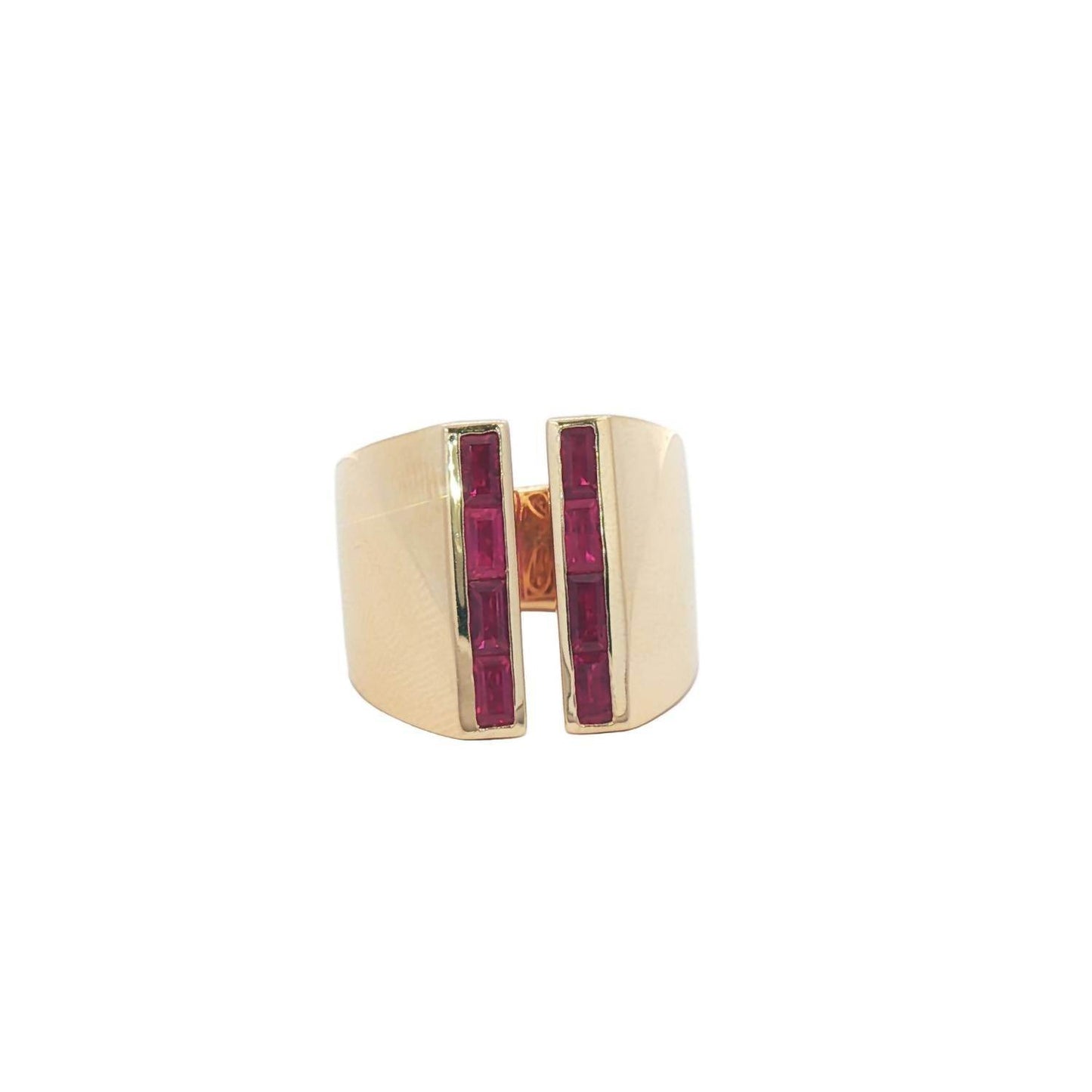 Trio - Women's Baguette Ruby Ring - Rack Hunt -