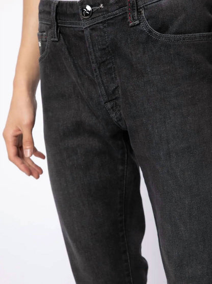 Leonardo Stretch Denim Slim Straight Leg Jeans