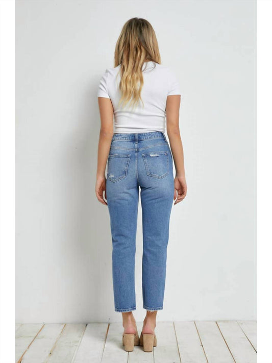 Super High Rise Straight Crop Jeans
