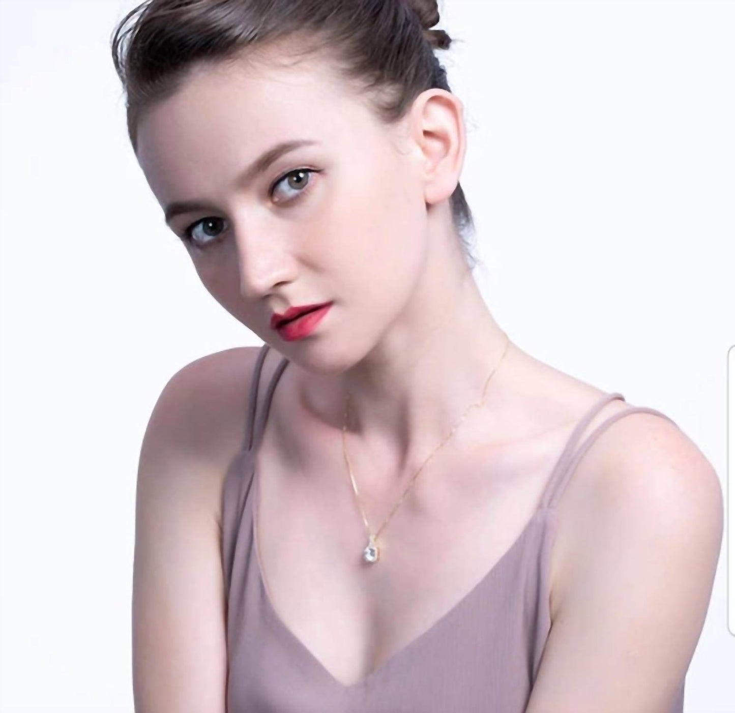 Allyanna Gifts - Women's Round Moissanite With Square Halo Necklace - Rack Hunt