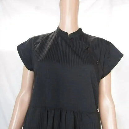 BITTE KAI RAND - Women's Asymmetric Button Short Sleeve Dress - Rack Hunt