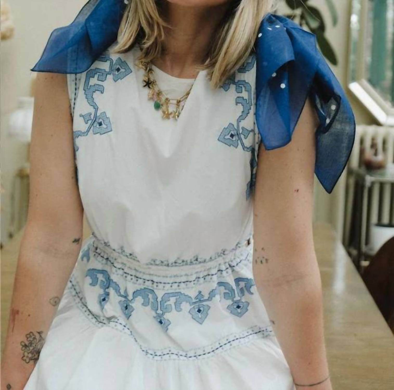 Maison Lecomte Flament - Riviera Cotton Bandana Scarf - Rack Hunt