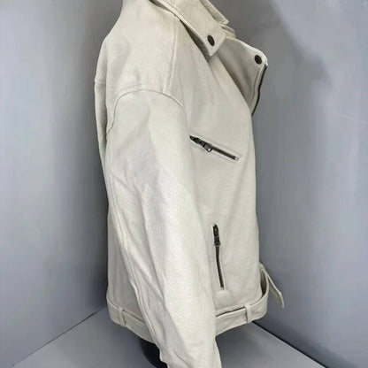 Women's Vegan Faux Leather Moto Jacket