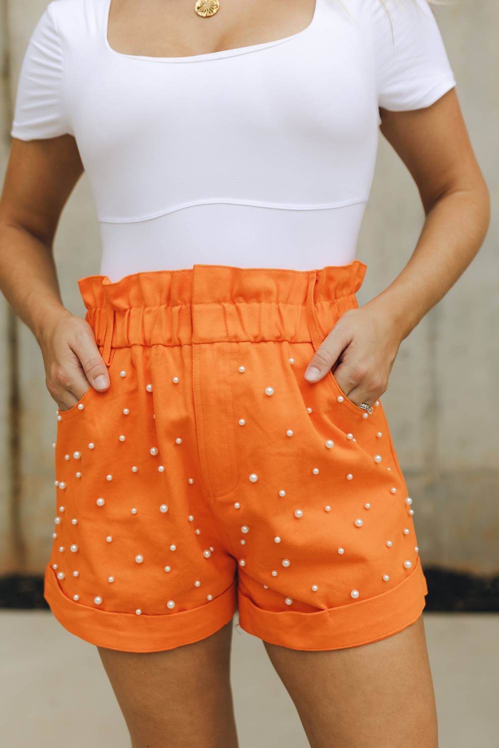 Sunland 17 - Stacey Denim Pearl Shorts - Rack Hunt -