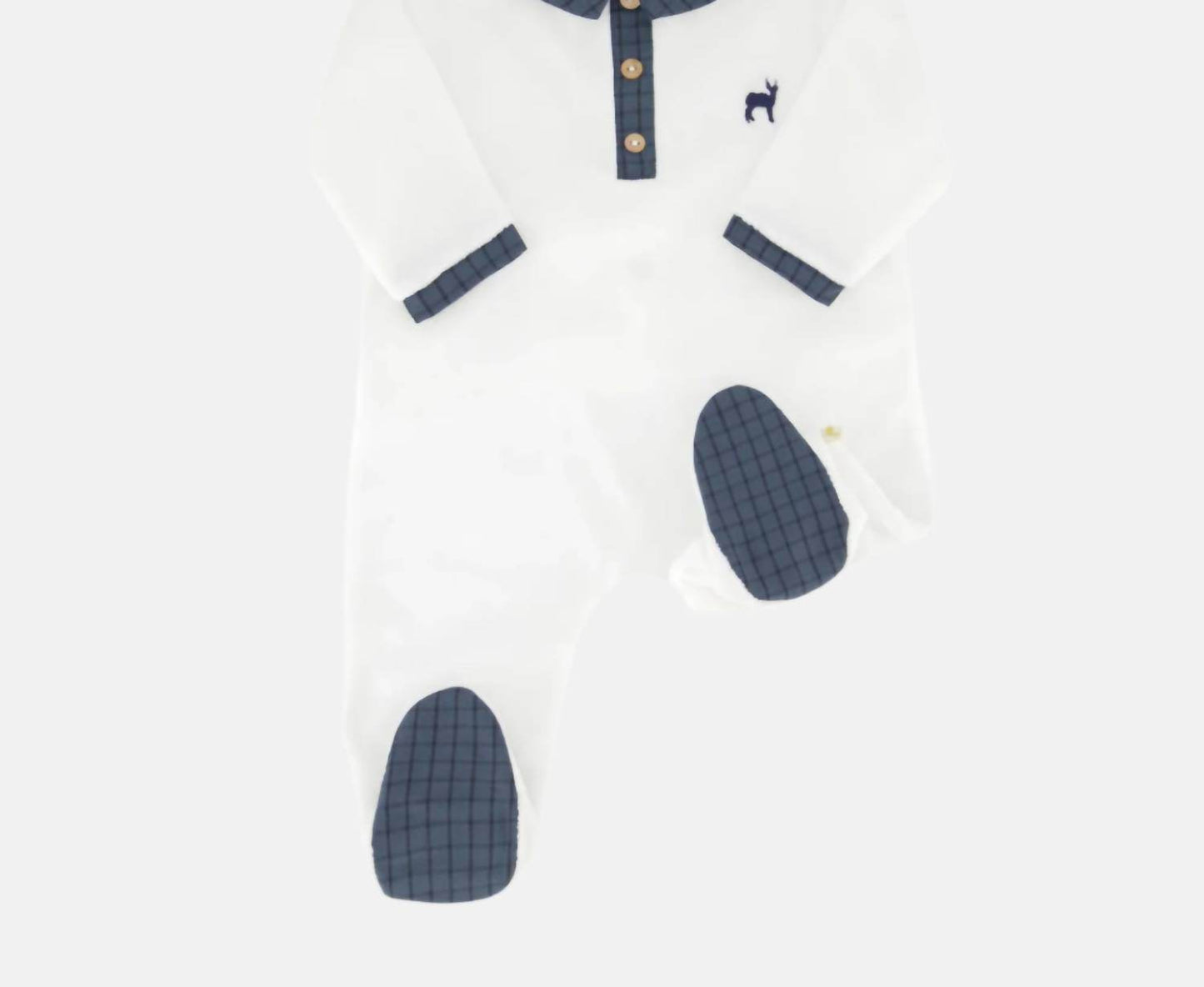 Les Enfantines Paris - Baby's Smooth Velvet Footie - Rack Hunt -